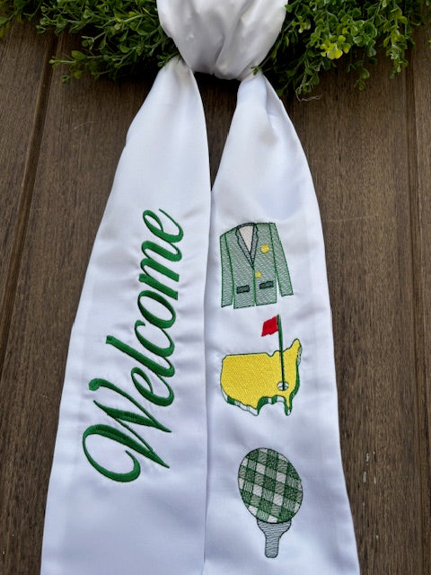 Golf Wreath Sash