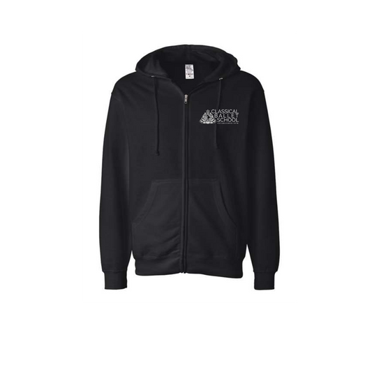 Classical Ballet School - Adult Zip Up Sweatshirt