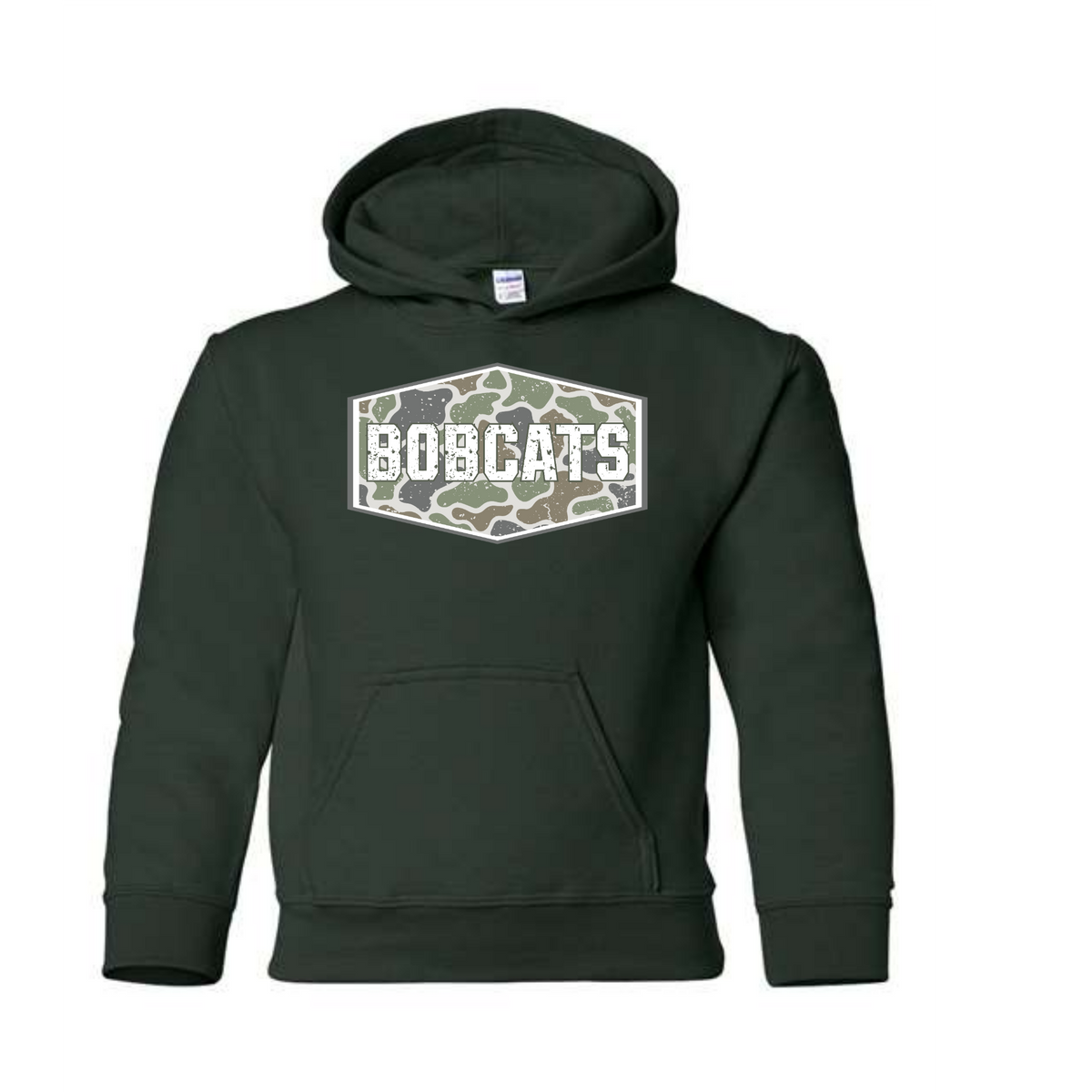 Bobcat Camo Crewneck or Hoodie
